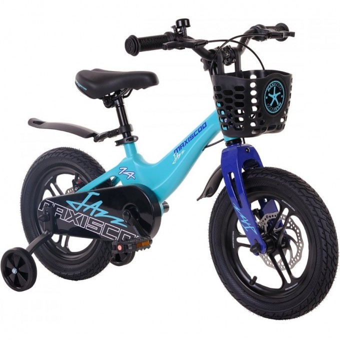 Велосипед детский MAXISCOO JAZZ PRO 14'' Мятный матовый (2024) MSC-J1434P