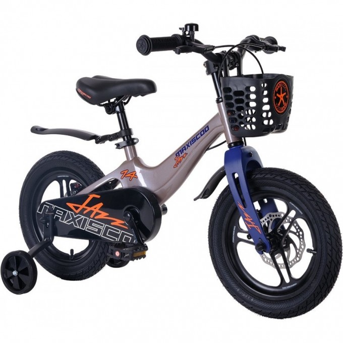 Велосипед детский MAXISCOO JAZZ PRO 14'' Серый Жемчуг (2024) MSC-J1435P