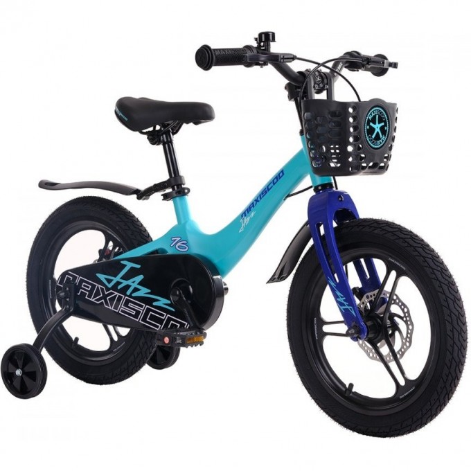 Велосипед детский MAXISCOO JAZZ PRO 16'' Мятный матовый (2024) MSC-J1634P