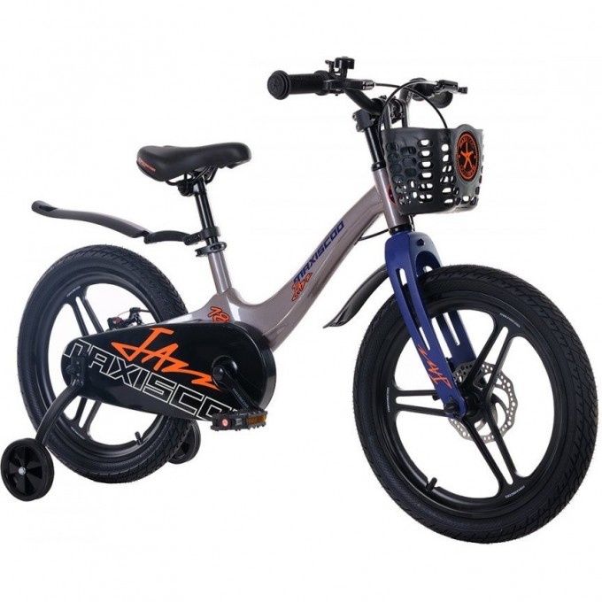 Велосипед детский MAXISCOO JAZZ PRO 18'' Серый Жемчуг (2024) MSC-J1835P