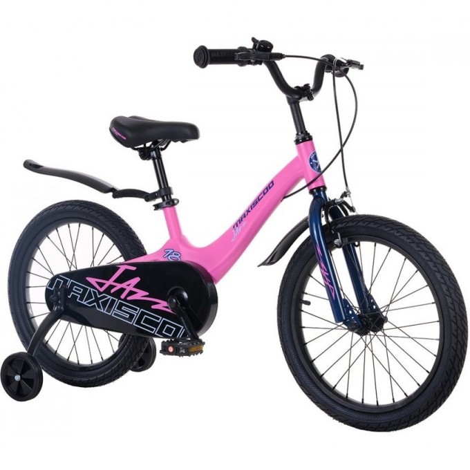 Велосипед детский MAXISCOO JAZZ СТАНДАРТ 18'' Розовый Матовый (2024) MSC-J1832