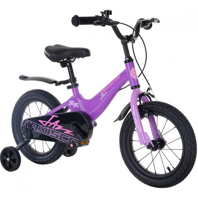 Велосипед детский MAXISCOO JAZZ СТАНДАРТ ПЛЮС 14'' Фиолетовый Матовый (2024) MSC-J1433