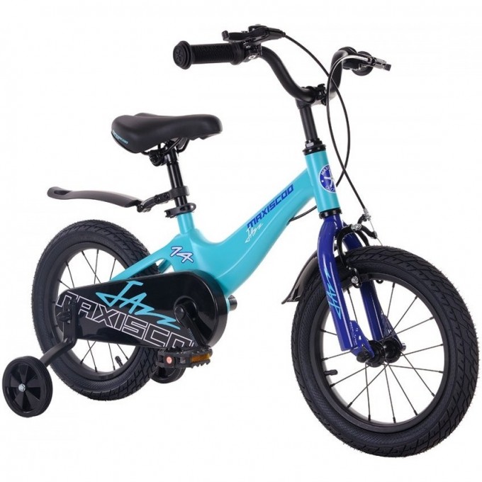 Велосипед детский MAXISCOO JAZZ СТАНДАРТ ПЛЮС 14'' Мятный матовый (2024) MSC-J1434