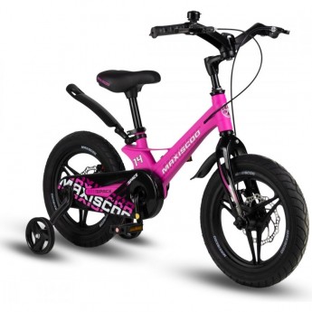 Велосипед детский MAXISCOO SPACE DELUXE PLUS 14'' Ультра-розовый Матовый (2024)