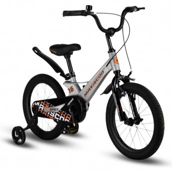 Велосипед детский MAXISCOO SPACE СТАНДАРТ 16'' Серый Жемчуг (2024)