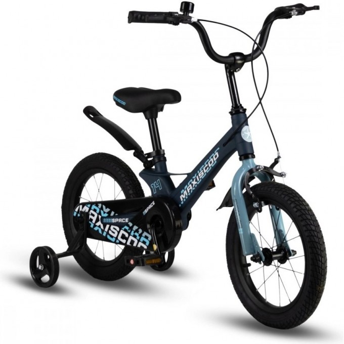 Велосипед детский MAXISCOO SPACE СТАНДАРТ ПЛЮС 14'' Матовый Ультрамарин (2024) MSC-S1431